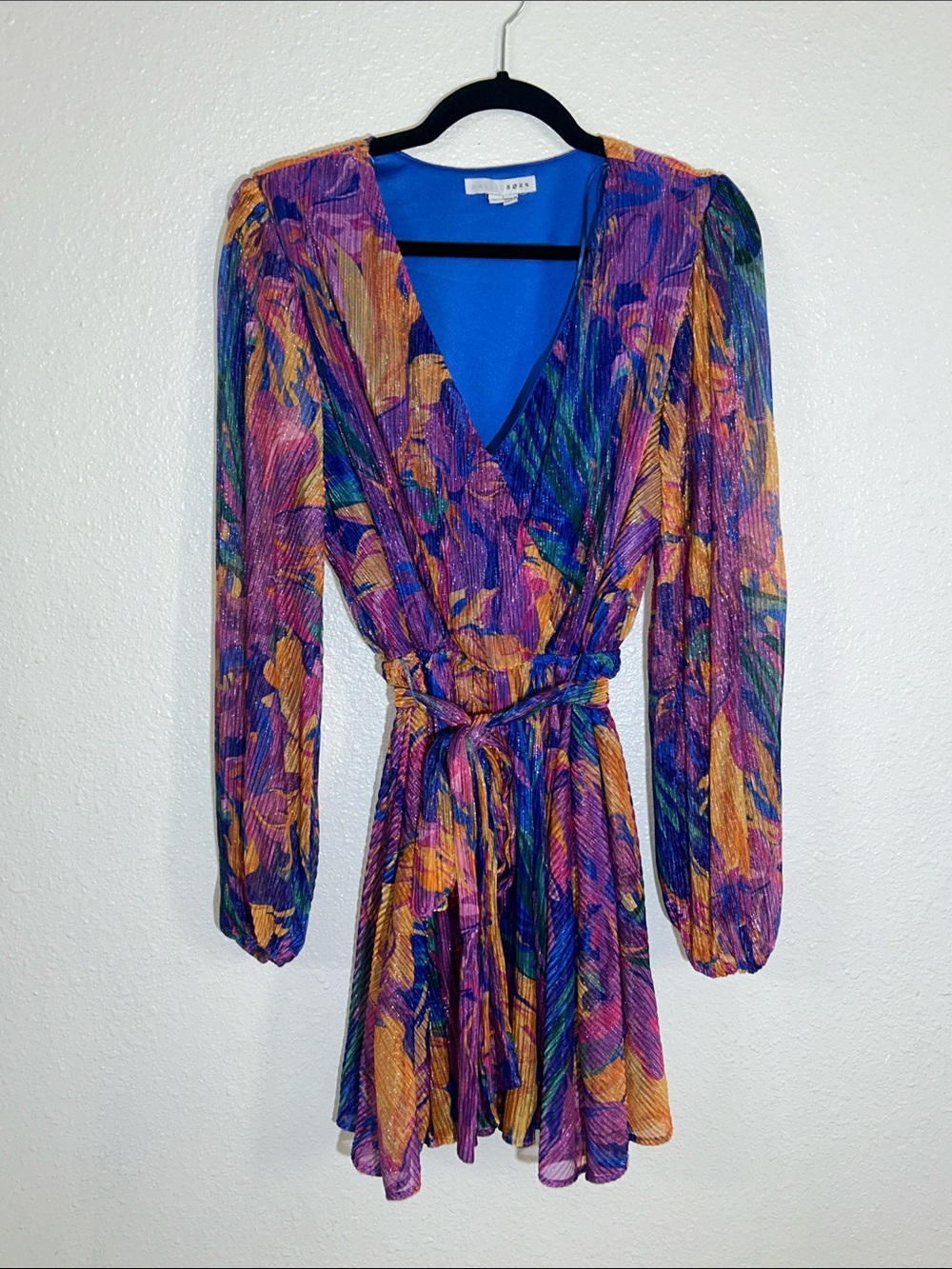 Baltic Born Purple Floral Wrap Dress